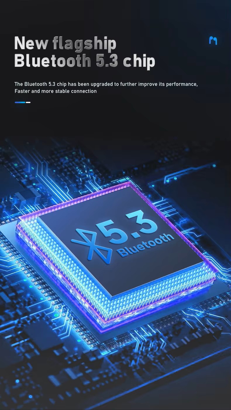 S90 In-Ear Headset Dual Mic LED Battery Indicator HiFi Stereo, Noise Reduction, IPX-3 Waterproof ,BT.5.4