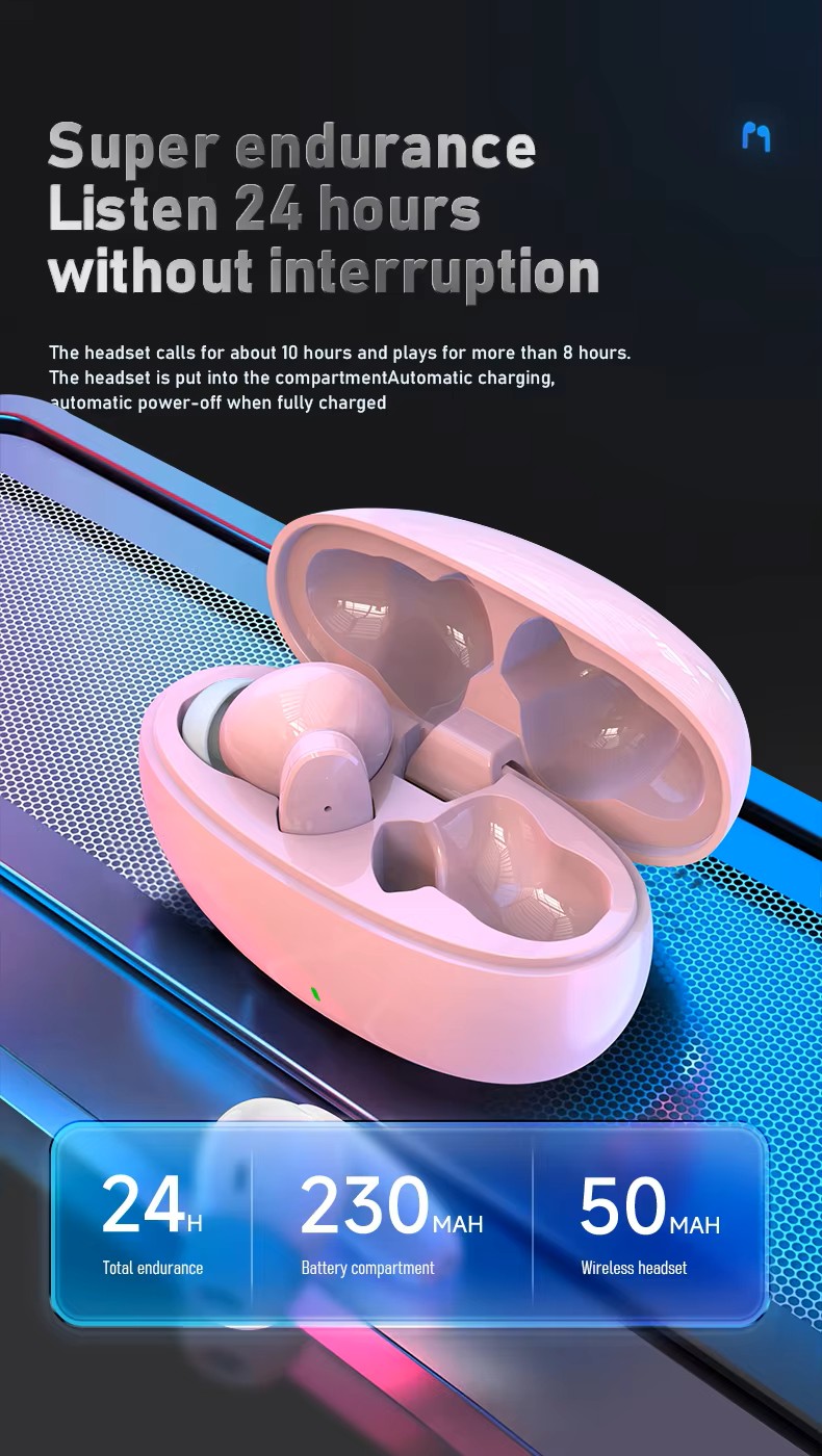 S90 In-Ear Headset Dual Mic LED Battery Indicator HiFi Stereo, Noise Reduction, IPX-3 Waterproof ,BT.5.4